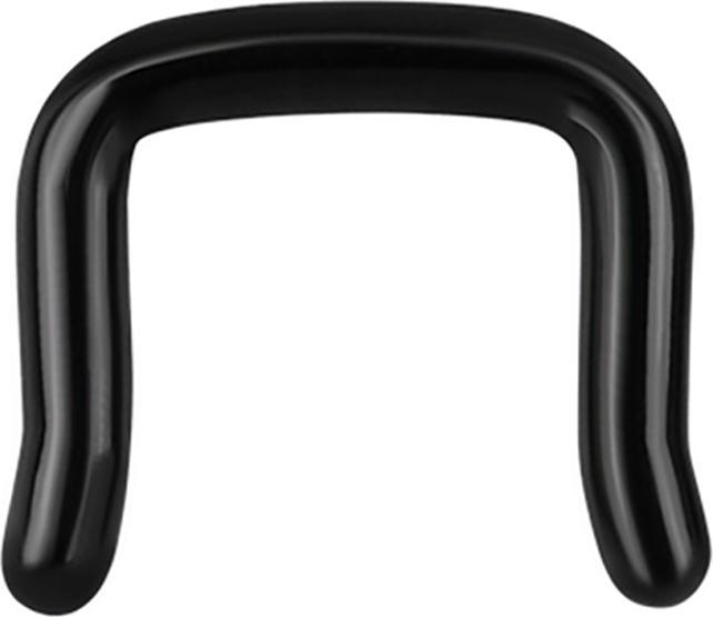 Produktbild Star Piercing Septum Ring U abgewinkelt schwarz (ohne Messing, Chirurgenstahl 316L)