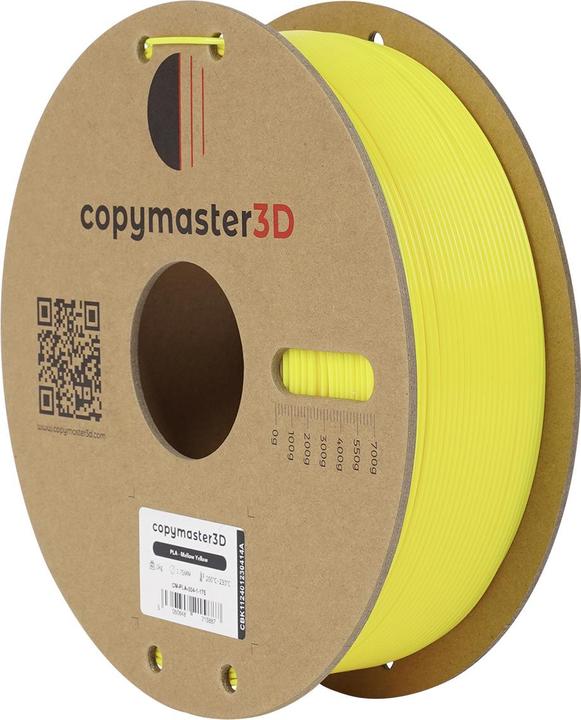 Produktbild Copymaster3D PLA Filament for 3D Printer, 1.75 mm, Yellow (PLA, 1.75 mm, 1000 g, Gelb)