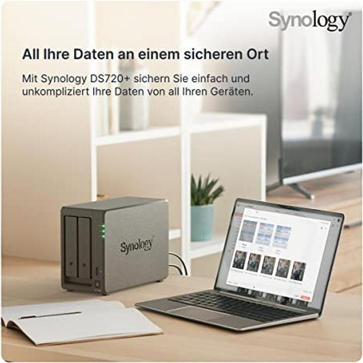 Productafbeelding Synology DS720 6GB NAS 4TB (2 x 2TB) WD RED (2 x 2 TB, WD Rood)