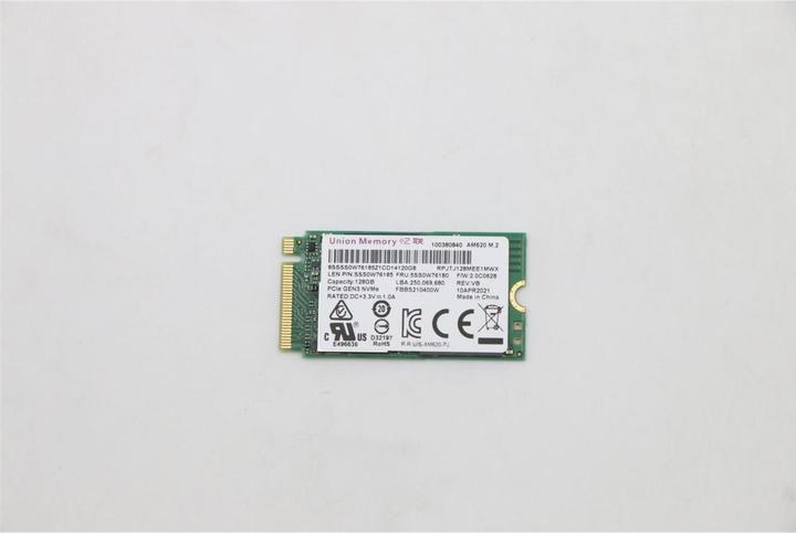 Actual product image Lenovo UMIS AM620 128G PCIe 2242 SSD (128 GB)