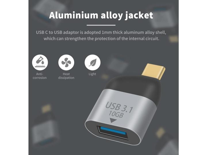 Produktbild PowerGuard USB-C auf USB 3.1 Adapter 10 Gbit/s (USB Typ-C)