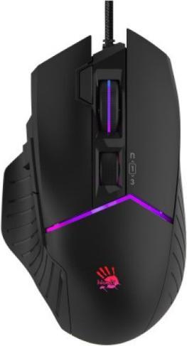 Produktbild A4Tech BLOODY W95 Max Activated, RGB podsvícená herní myš, 12000 DPI, USB, černá (Kabelgebunden)