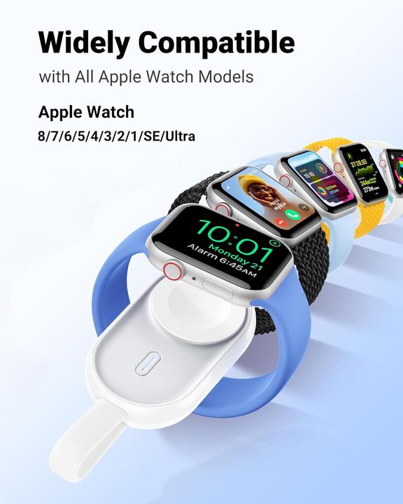 Actual product image Veger Mini-Powerbank für Apple Watch (1200 mAh)