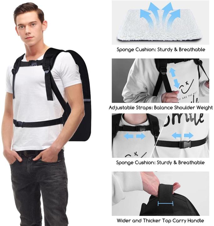 Produktbild Nobleza Rucksack für Hunde und Katzen (Hund, Katze, Atmungsaktiv)