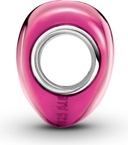 Immagine prodotto Pandora Ciondolo a cuore rosa metallizzato (Argento 925, Smalto)