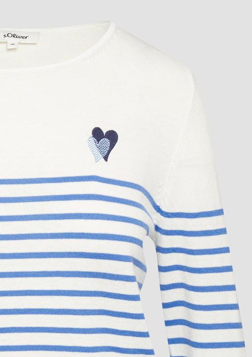Image du produit S.Oliver Strickpullover Strickpullover mit Herz-Stickerei (44)