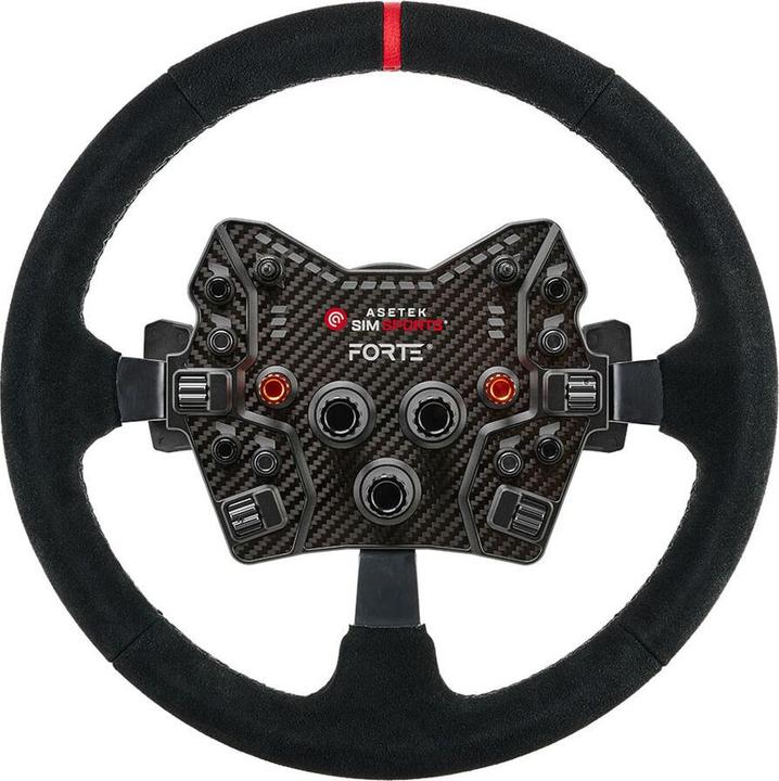 Actual product image Asetek SimSports Lenkradkranz, gewölbt, 340 mm - schwarz, wildleder