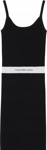 Image du produit Calvin Klein Robe pour femme avec ceinture contrastée (S)