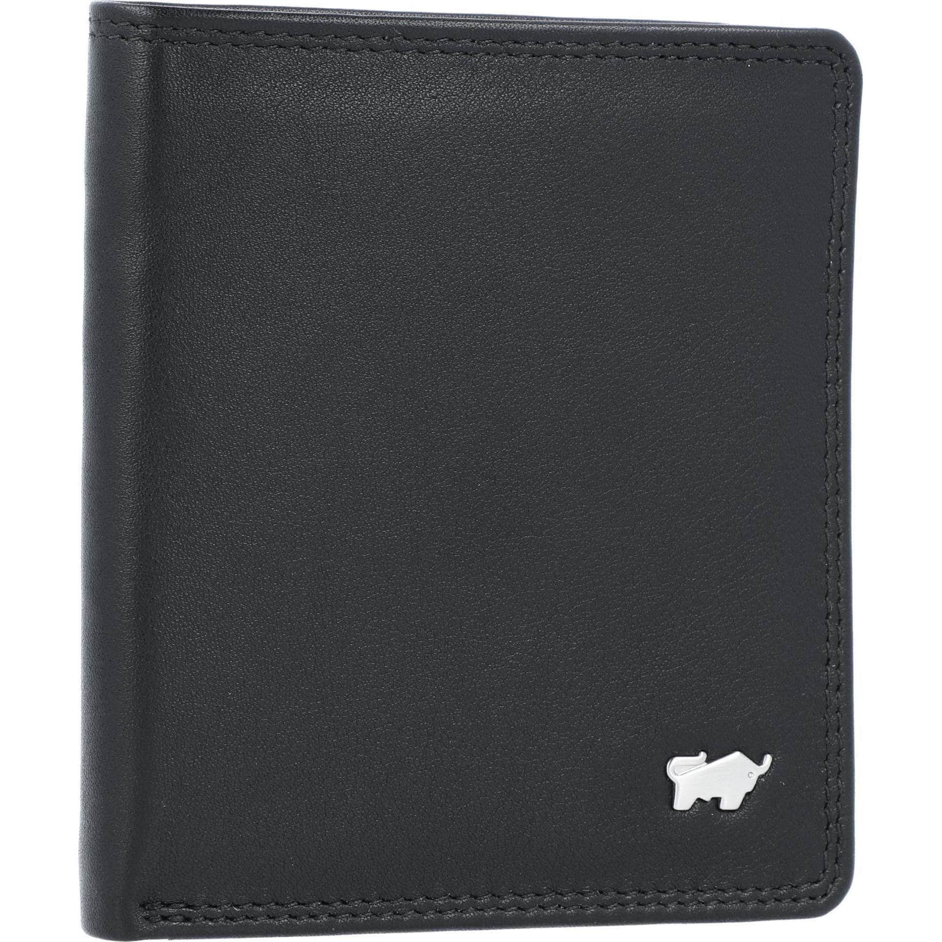 Thumbnail - Braun Büffel, Herren, Portemonnaie, Golf Edition Geldbörse Leder 9 cm, Schwarz