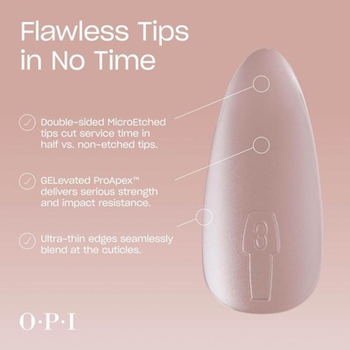 Produktbild OPI Gelevate Soft Gel Nail Tips Medium Length Extensions Flexible and Natural