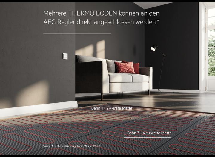 Produktbild AEG Haustechnik Basis Thermo Boden TBS TB 160/1 Set Plus, elektrische Fussbodenheizung, Komplettset 1 m², 160 W/m²
