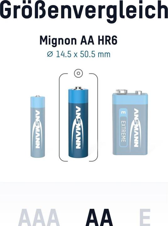 Produktbild Ansmann Extreme Lithium (4 Stk., AA, 2850 mAh)