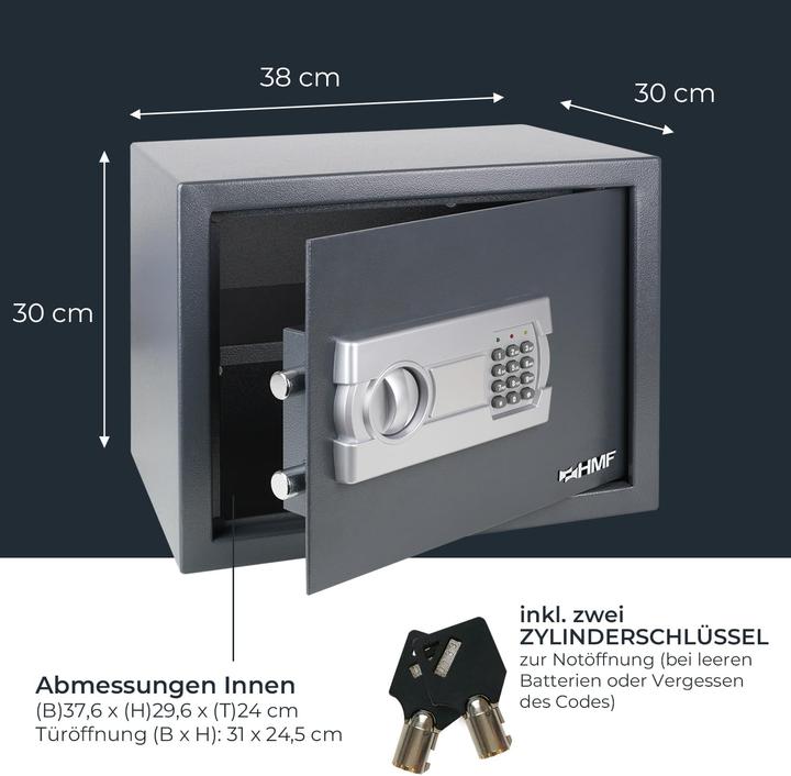 Produktbild HMF Tresor Möbeltresor mit Elektronikschloss (31 l)