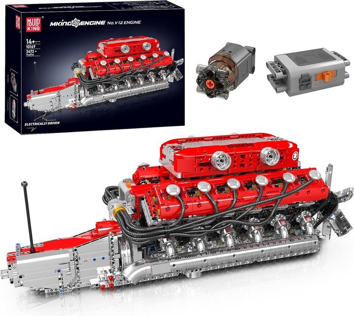 Actual product image Mould King V12 Engine Motor