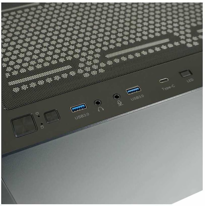 Produktbild LC-Power Geh?use Micro-ATX 810B black USB3.2/Audio,o.Netzteil (mATX, ATX, E-ATX, Mini-ITX)
