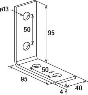 Immagine prodotto Fischer Staffa di montaggio Fisc FAF 4 gvz 547504 (25 pz.)