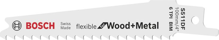 Produktbild Bosch Professional Zubehör Säbelsägeblatt S 511 DF, Flexible for Wood and Metal, 2er-Pack