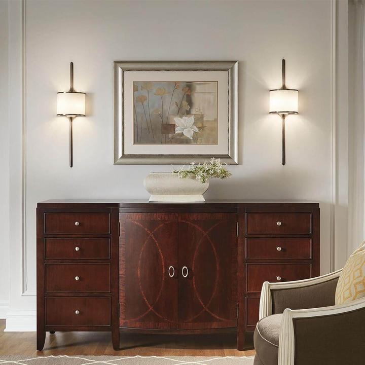 Actual product image Elstead Lighting Mona LED wall light G9 double 56cm classic pewter IP44 (640 lm, G9)