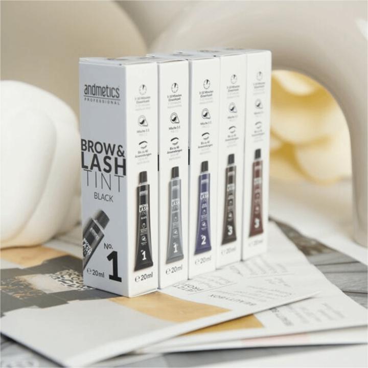 Actual product image Andmetics - Augenbrauen- & Wimpernfarbe Graphit