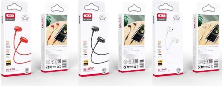 Actual product image xO wired earphones EP57 jack 3,5mm black (Cable)