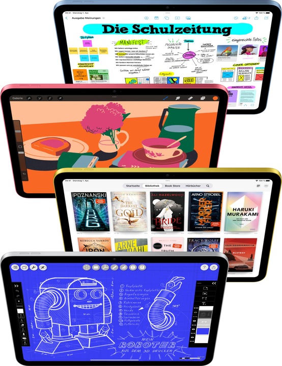 Image du produit Apple iPad 2025 (11e génération) (5G, 11", 256 Go, Bleu)