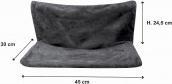 Actual product image Lola Toys radiator hammock 45*30cm anthracite