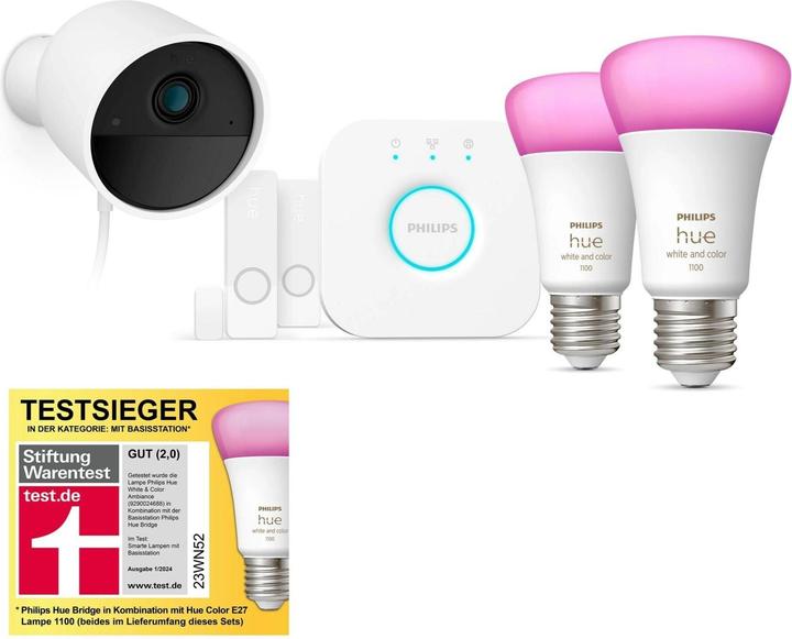 Produktbild Philips Hue Secure Kamera Bundle (1100 lm, E27)