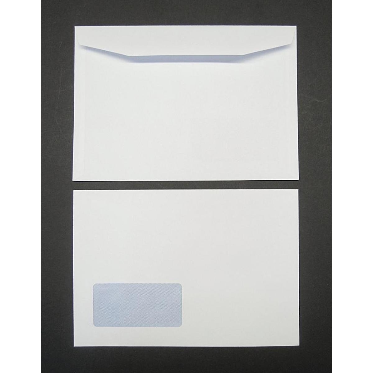 Thumbnail - Blanke, Briefumschlag, Kuvertierhüllen C5 90g/qm gummiert Sonderfenster VE=500 Stück weiss (C5, 500 x)