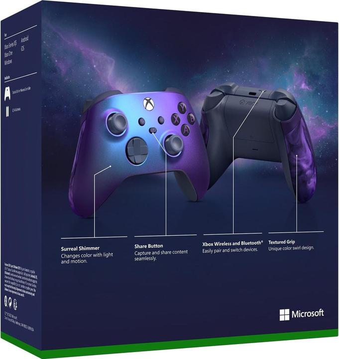 Actual product image Microsoft Xbox Wireless Controller - Stellar Shift (Special Edition) (PC, Xbox Series X, Xbox One X, Xbox One S, Xbox Series S)