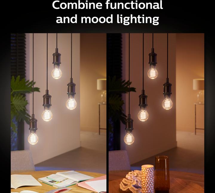 Actual product image Philips Hue Philips E27 single pack filament (E27, 7 W, 550 lm, 1 x, G)