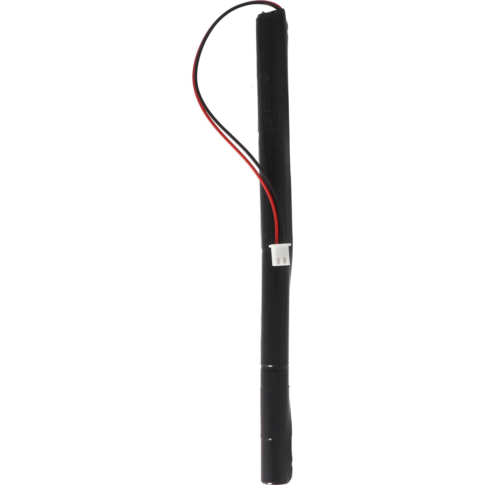 XCell Notleuchtenakku NiMH 4,8V 600mAh L1x4 Micro AAA mit Kabel und Stecker 178x12x12mm (1 Stk., 600 mAh, Ladegerät inkl...