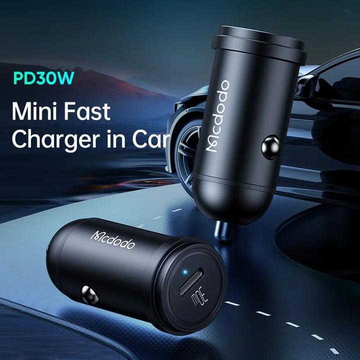 Produktbild Mcdodo CC-7491 car charger, 1x USB-C, 30W (black)