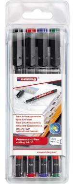 Produktbild Edding Ohp (Blau, Grün, Rot, Schwarz, 0.60 mm, 4 x)