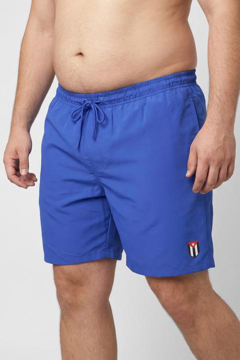 Image du produit Men+ Short de bain, taille élastique et coupe ventre confort (L)