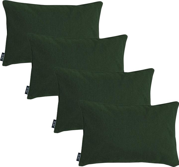 Madison 4er-Set Deko-Kissen wasserabwesend, bequemes Outdoorkissen, grün, 50 x 30 x 10 cm (50 x 30 x 10 cm)
