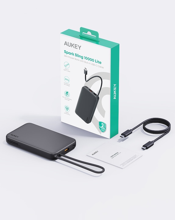 Actual product image Aukey Spark Sling (10000 mAh, 15 W, 38.50 Wh)