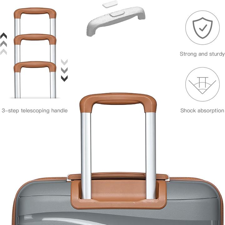Image du produit Kono Hartschalen-Handgepäck-Koffer mit TSA Schloss (39 l)