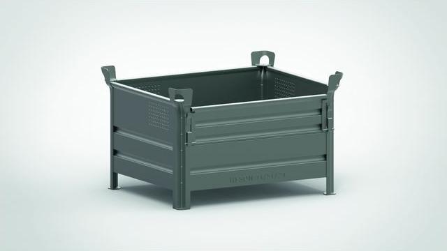 Actual product image Transport and stacking containers with flap