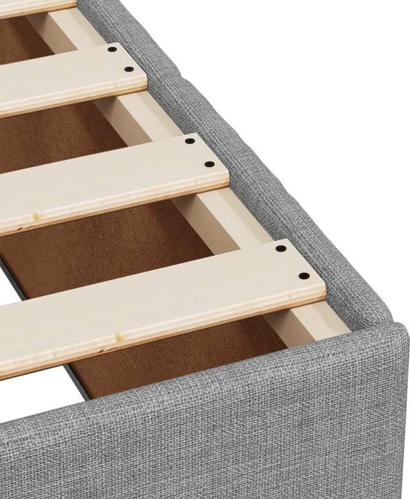 Produktbild vidaXL Bettgestell ohne Matratze Stoff (140 x 190 cm)