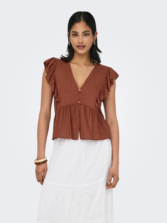 Image du produit Only Normal geschnitten V-Ausschnitt Top Top (XL)