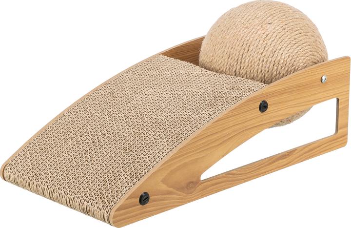 Trixie Rampe de grattage (17 cm, Marron clair, Couleur du bois, Beige)
