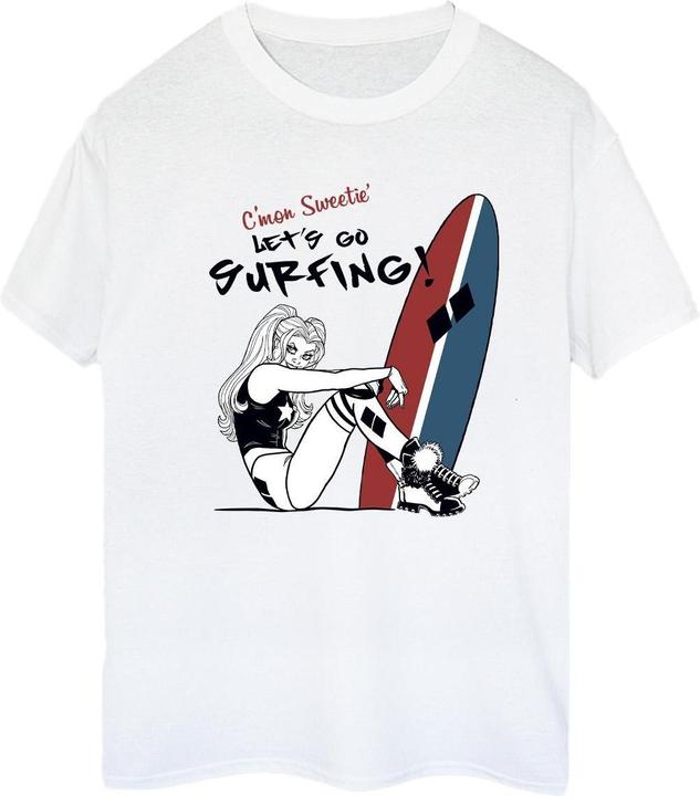 Produktbild Harley Quinn Let's Go Surfing Baumwolle Boyfriend TShirt (S)