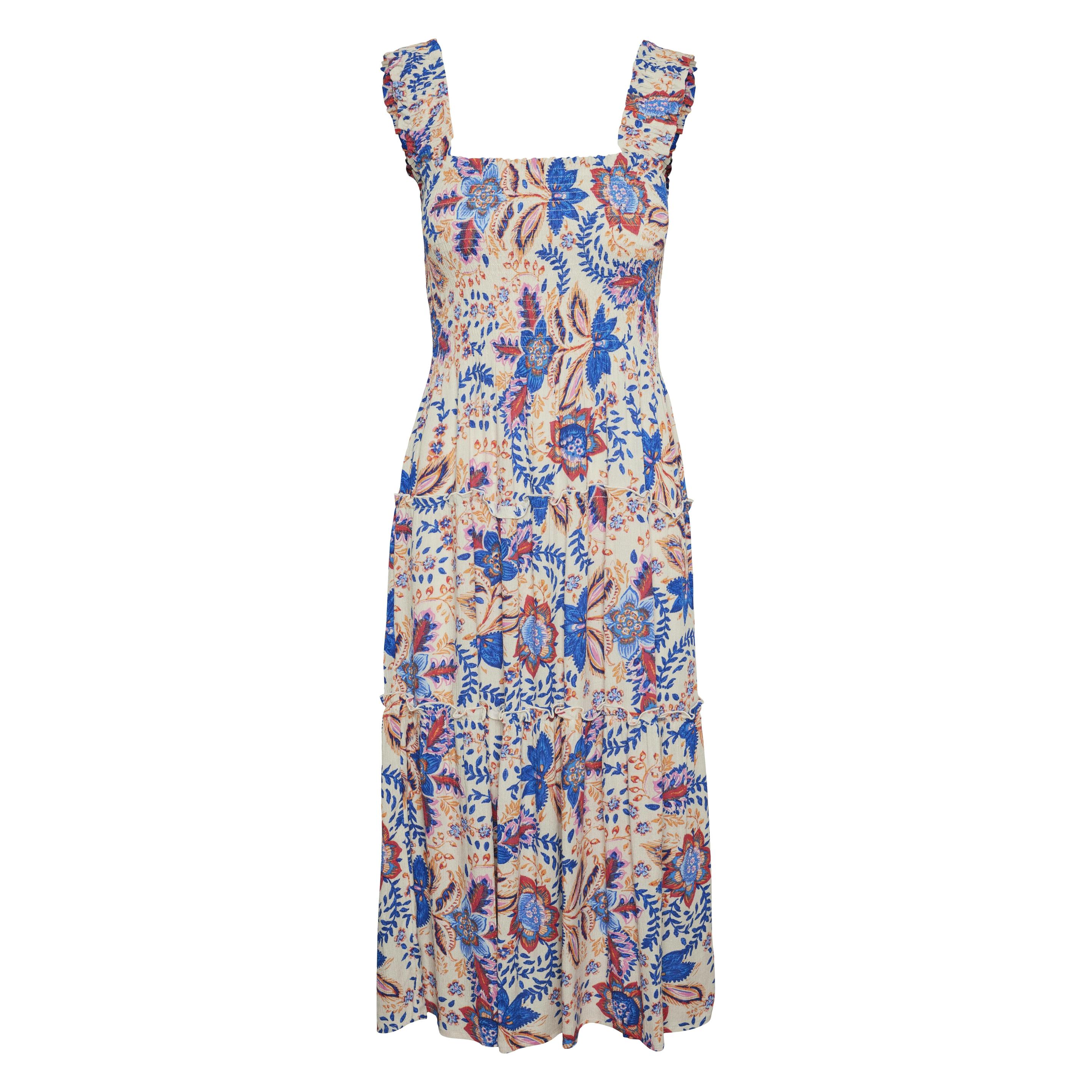 Vero Moda, Damen, Kleider, Vmmenny Sl Smock Calf Dress Wvn Ga Kleid, Grau, (L)