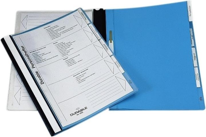 Actual product image Durable 5 fold stapler with blue background (A4, 1x)