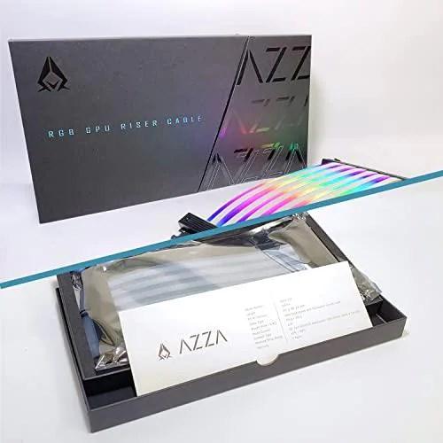 Actual product image Azza PCI-e 3.0 x16 riser cable ARGB 20R-I 90° ACAZ-20R-L