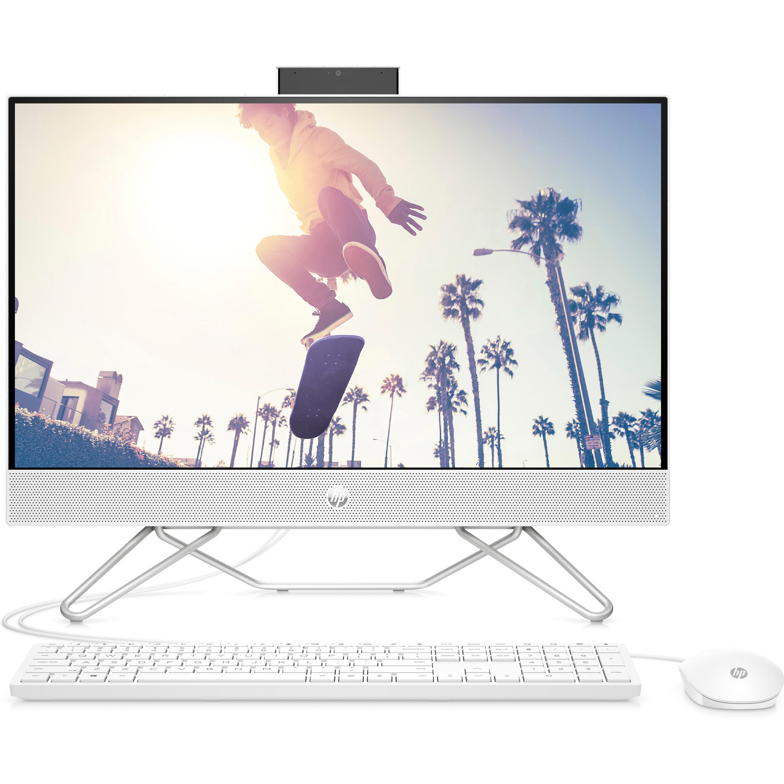 HP AIO 24-cb1111ng (Intel Core i5-1235U, 16 GB, 512 GB), PC, Weiss
