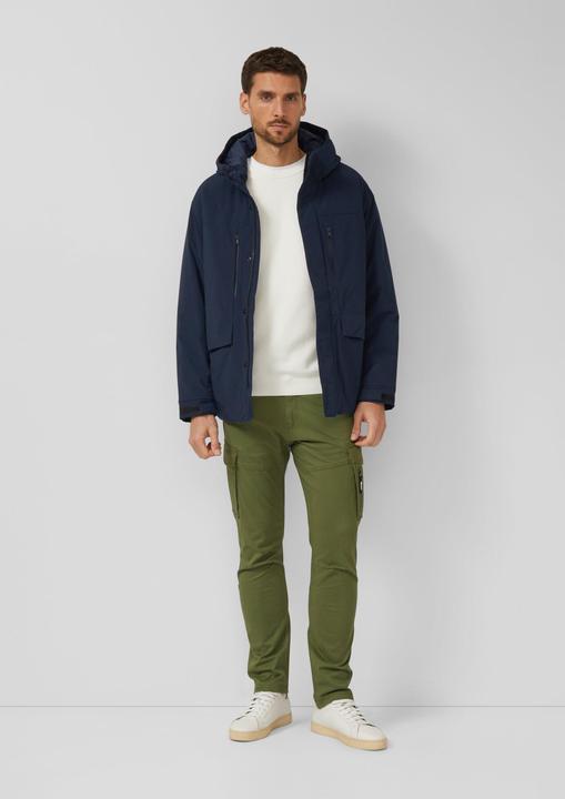 Produktbild s.Oliver Strickpullover Strukturierter Raglanpullover aus Baumwolle mit Ärmeltasche (XL)