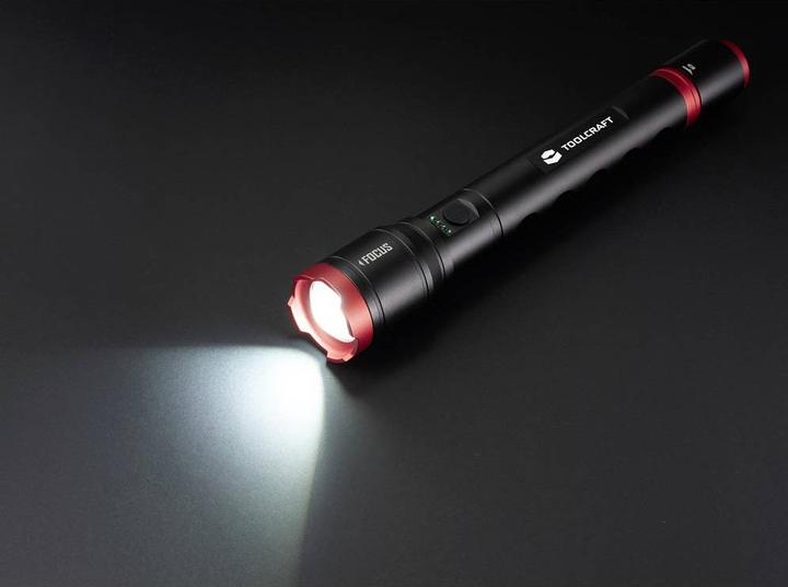 Image du produit Toolcraft Handlampe verstellbar, Einstellbare Punktgrösse, mit Stroboskopmodus (35 cm, 5000 lm)