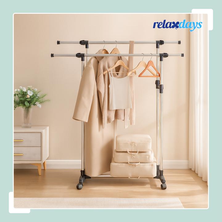 Produktbild Relaxdays Kleiderständer 2 Stangen