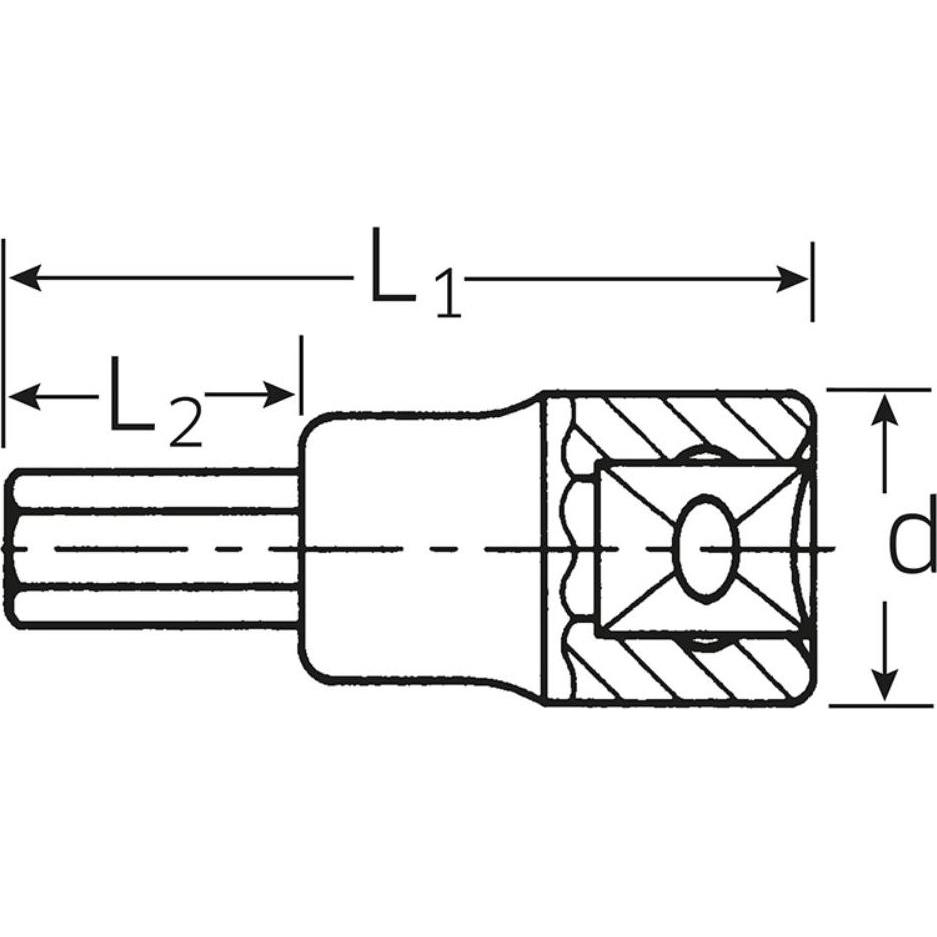 Thumbnail - Stahlwille, Steckschlüssel + Stecknuss, InnenSechskant SteckschlüsselBitEinsatz (8 mm)